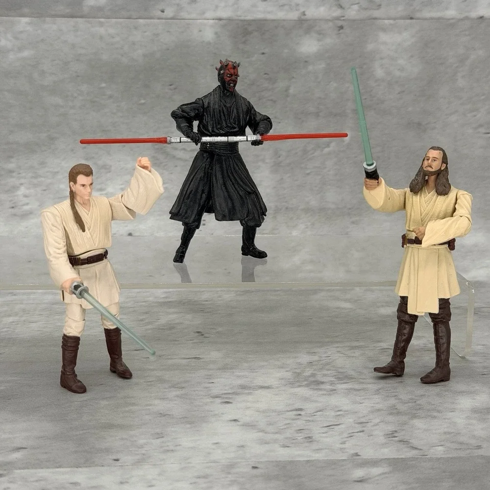 Star Wars Phantom Menace Obi-Wan & Qui-Gon vs Darth Maul Duel of the Fates